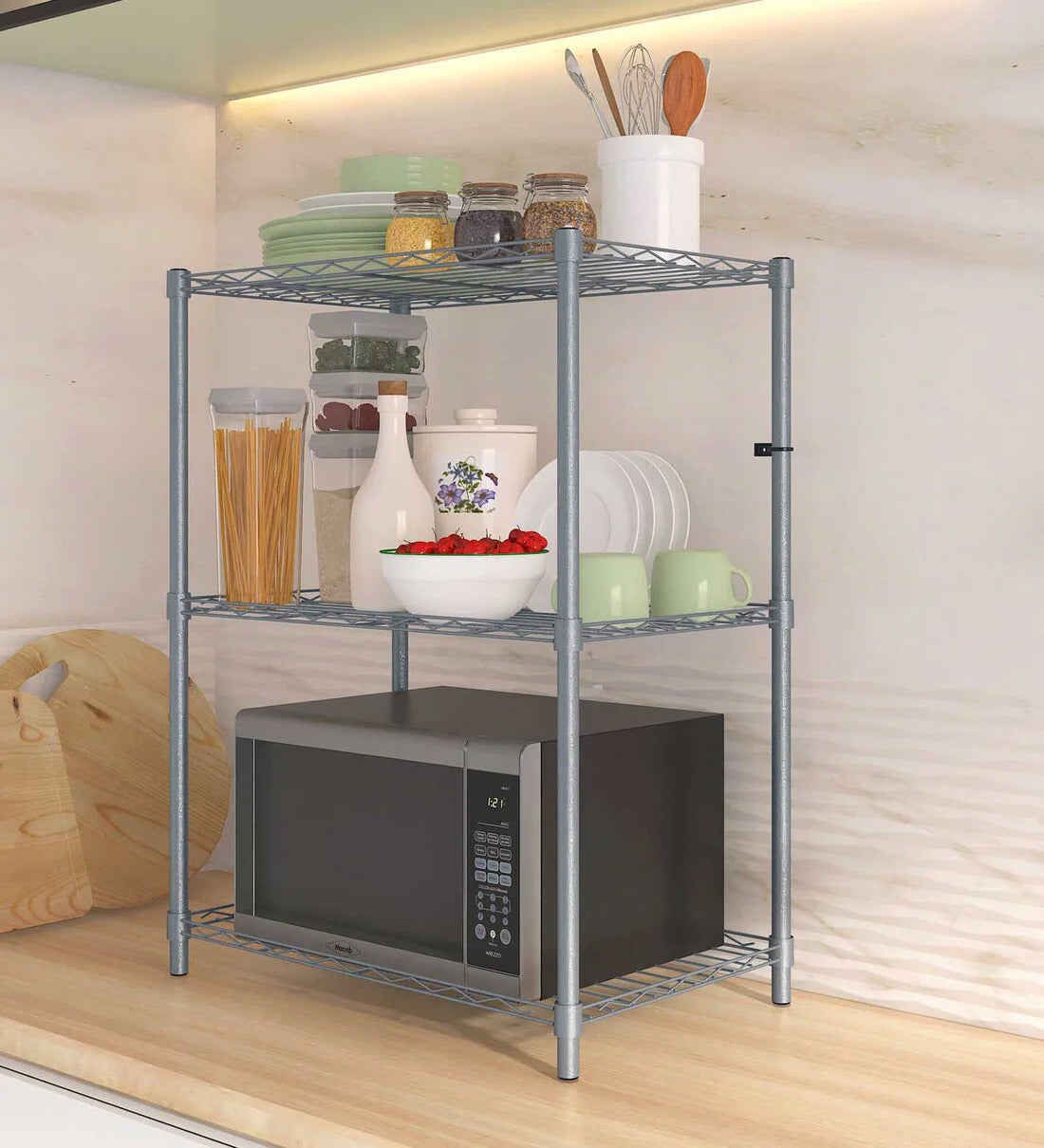 Heavy Duty Carbon Steel 3 Layer Rack