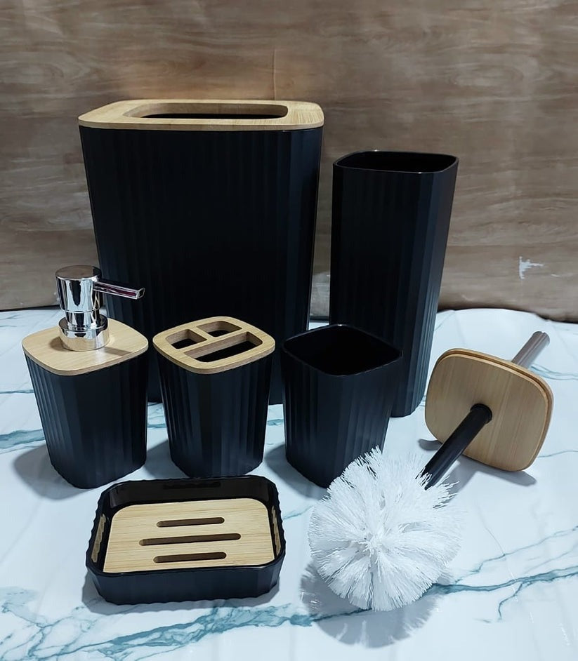 Bathroom Accessories Set Soap Dish for Bathroom 6Pcs