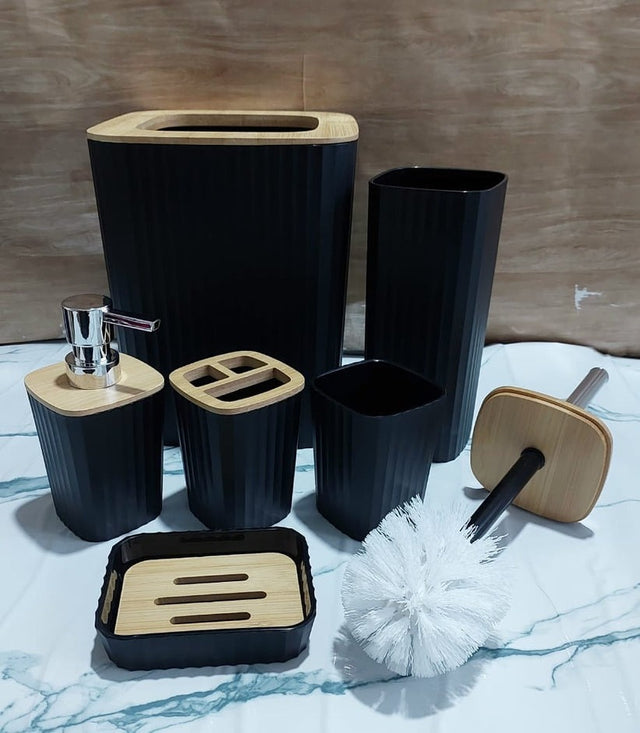 Bathroom Accessories Set Soap Dish for Bathroom 6Pcs