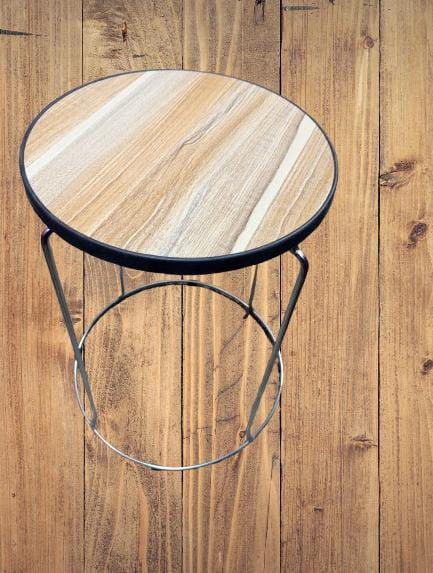 Indian home stainless steel stackable round stool.