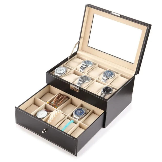 leather watch organizer
