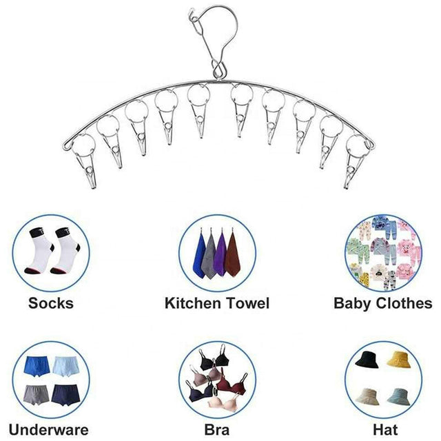multipurpose multi-clip hanger