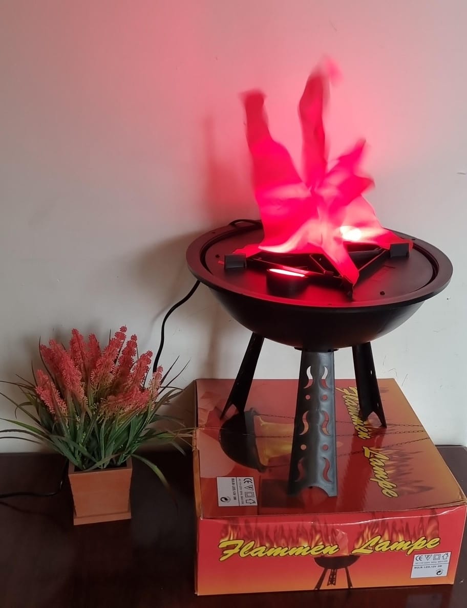 Fireplace Flammen Lampe – 3-Legged Stand fireplace Décor Piece