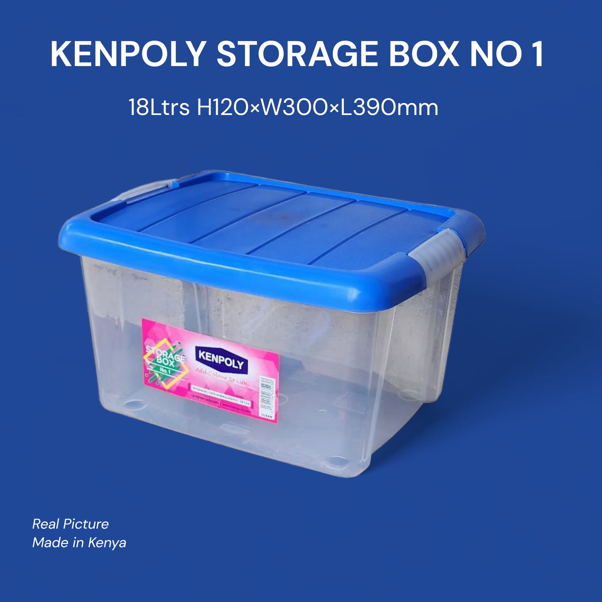 Kenpoly storage box 18 litres