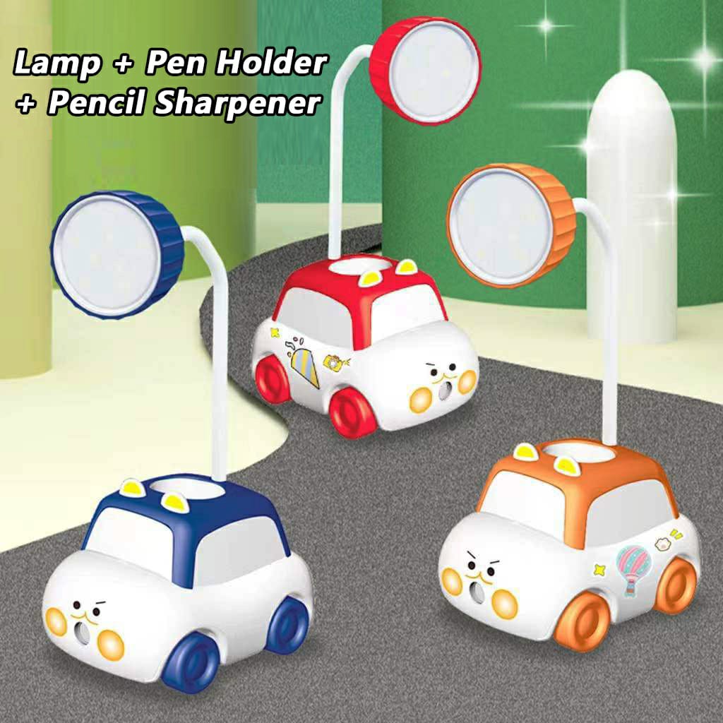 Rechargeable Toy Car Study Lamp with Penholder & Sharpener
Product Description
▪️Cute multi-function desk accessory designed as a toy car.
▪️Bright rechargeable LED lamp ideal for study or blackouts.
▪️Built-in pen holder for organizing stationery.
▪️Includes a pencil sharpener with easy shavings removal.
▪️Strong ABS plastic for durability.
▪️Can also work as a mobile phone holder.
▪️Comes in various colours.
▪️Overall size: height 21cm, base width 9cm.
