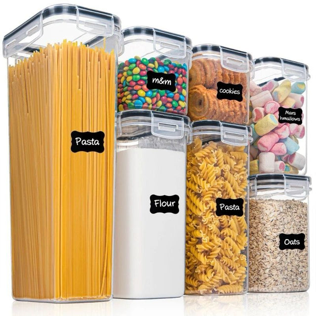 food/cereal pantry storage containers 8pc