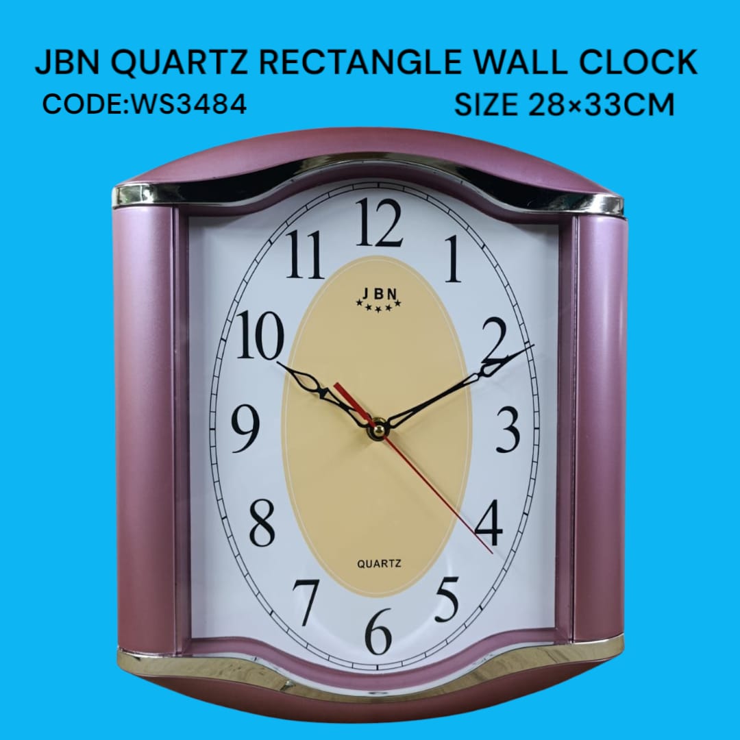 Quartz wall clock 28 × 33 cm