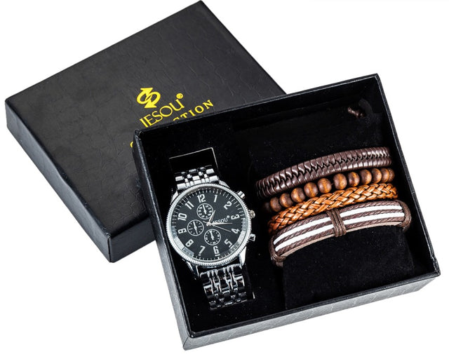 VALENTINE’S MEN’S WATCH & BRACELET GIFT SET