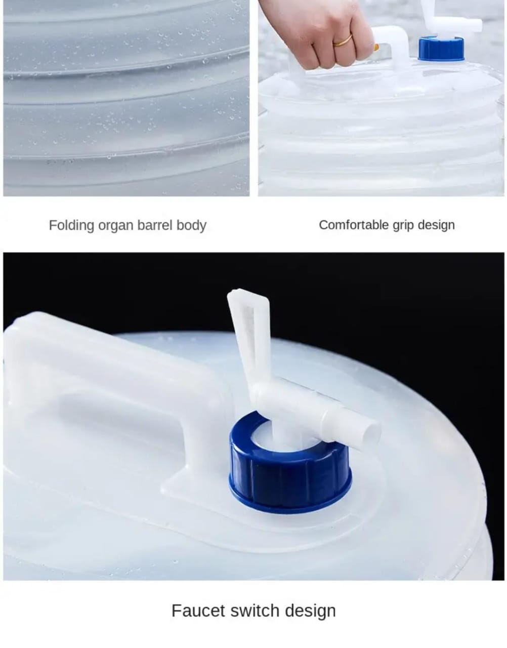 outdoor/camping Portable Folding 10L Collapsible Water Dispenser