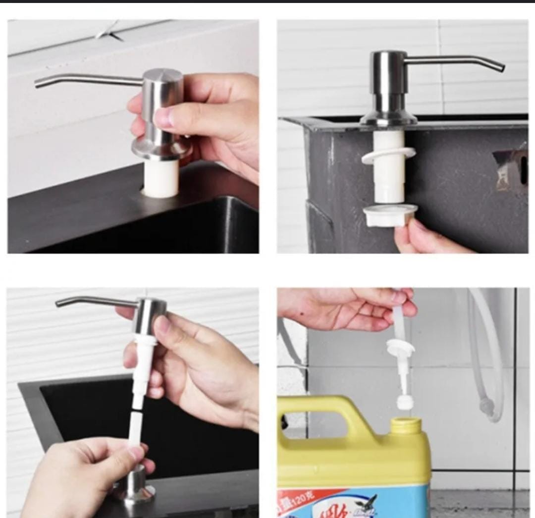 High-Quality Kitchen Sink Liquid Soap Pump Dispenser with 100cm Pipe