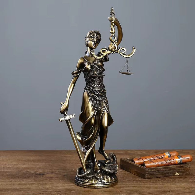 Resin Sculpture Legal Justice A Symbol of Honesty Model Goddess Greek Mythology
