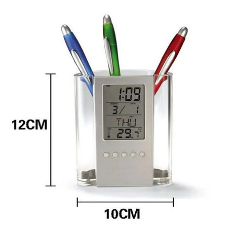 Digital LCD Pen & Pencil Holder / Desk Organizer