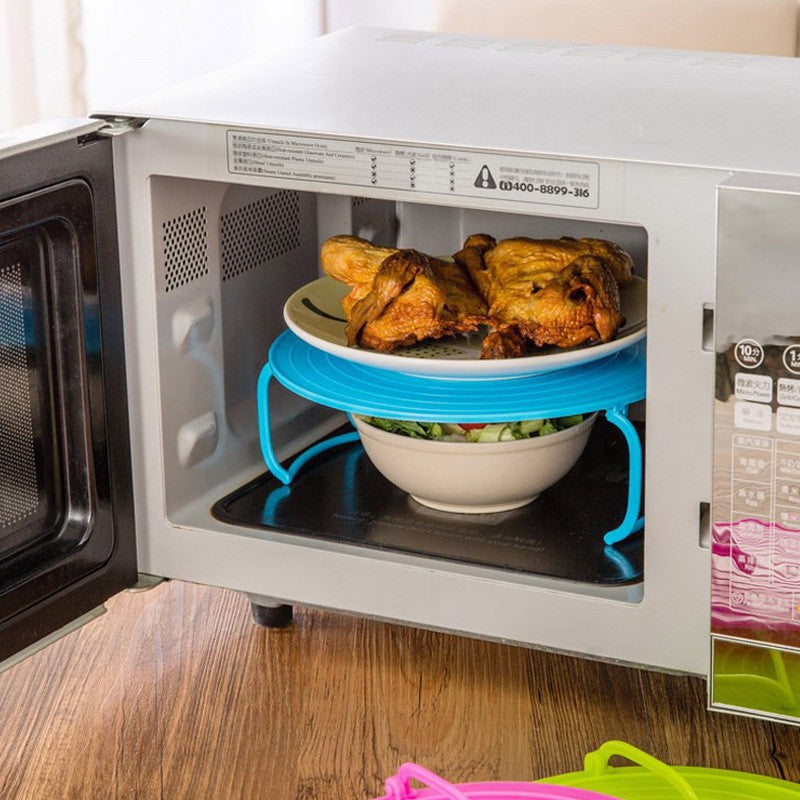 Multifunctional microwave or fridge placement rack organizer