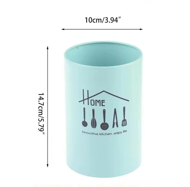 stainless steel cutlery holder.