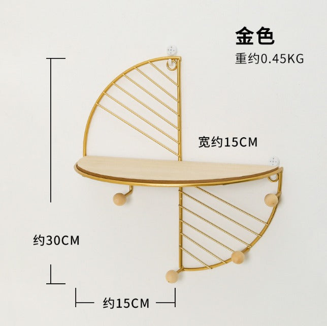 Nordic Iron Art Creative Storage Display Shelf