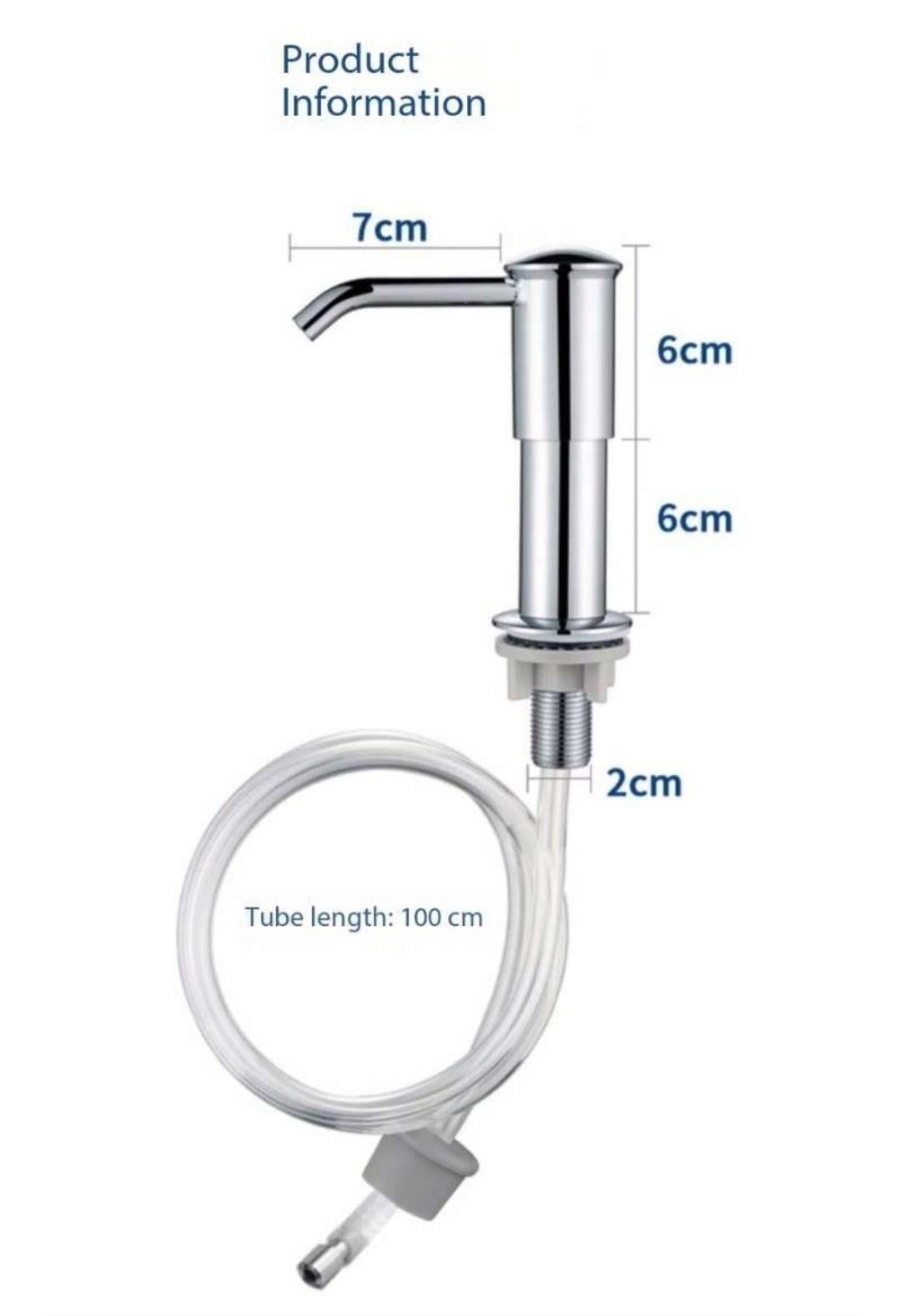 High-Quality Kitchen Sink Liquid Soap Pump Dispenser with 100cm Pipe