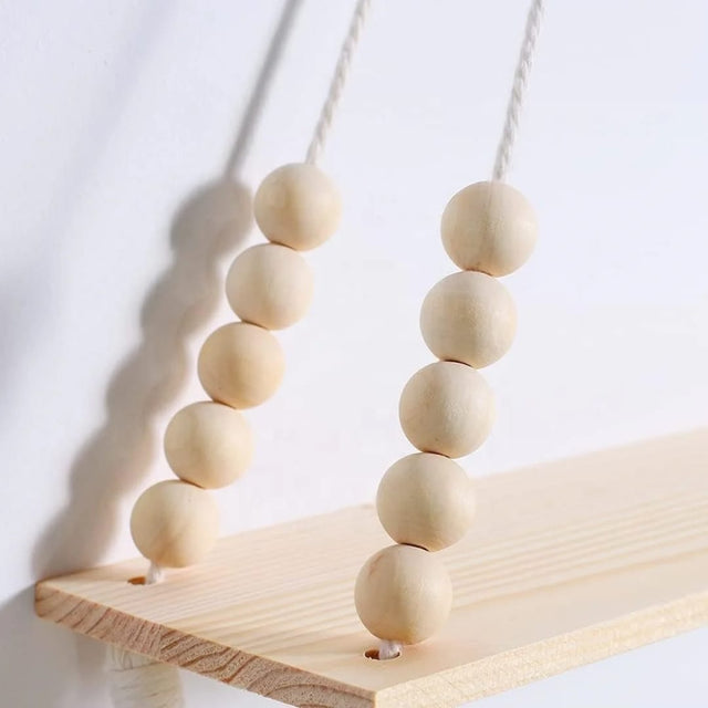 Macrame Wall Hanging Shelf — 55 cm height by 35 cm length by 9.5 cm width