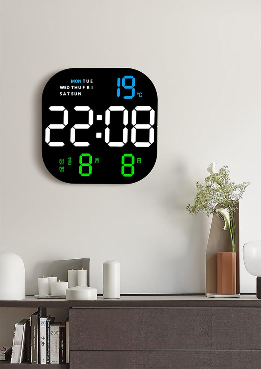 SMART LED DIGITAL WALL CLOCK – iDecorators Kenya