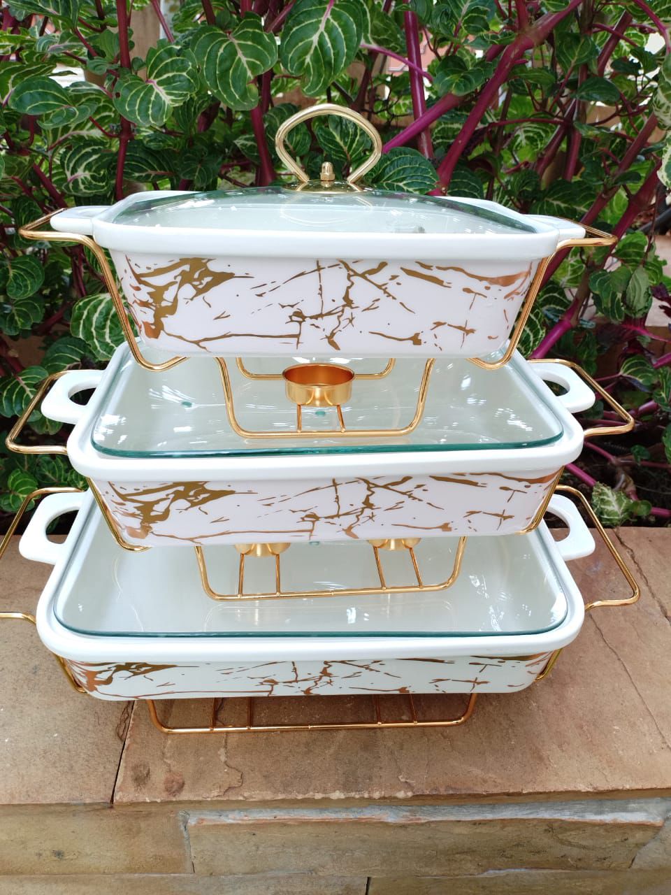 3pc ceramic food warmers are back