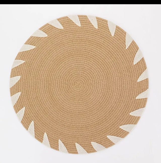 Round Braided Boho Table Placemats
