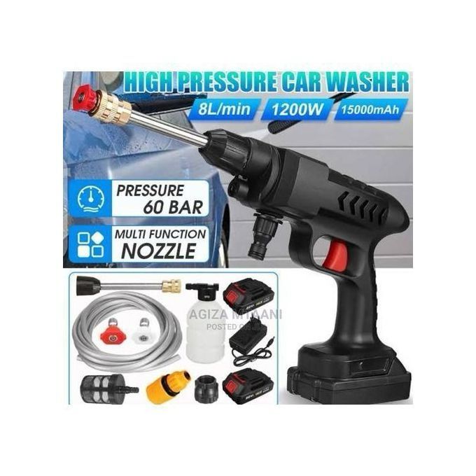 Cordless electric car pressure washer