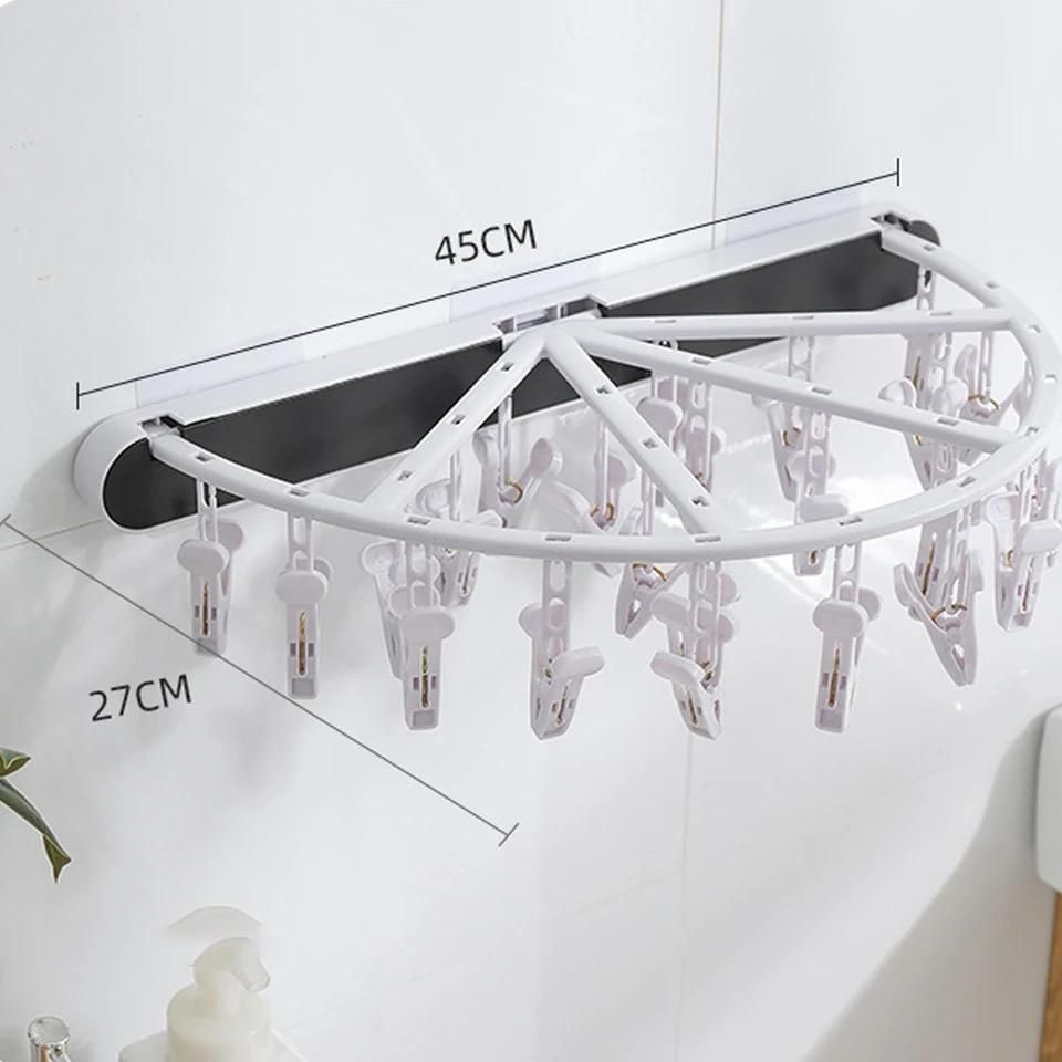 Foldable Clothes Hanger /Multipupose clothe Drying Rack 24 Clip