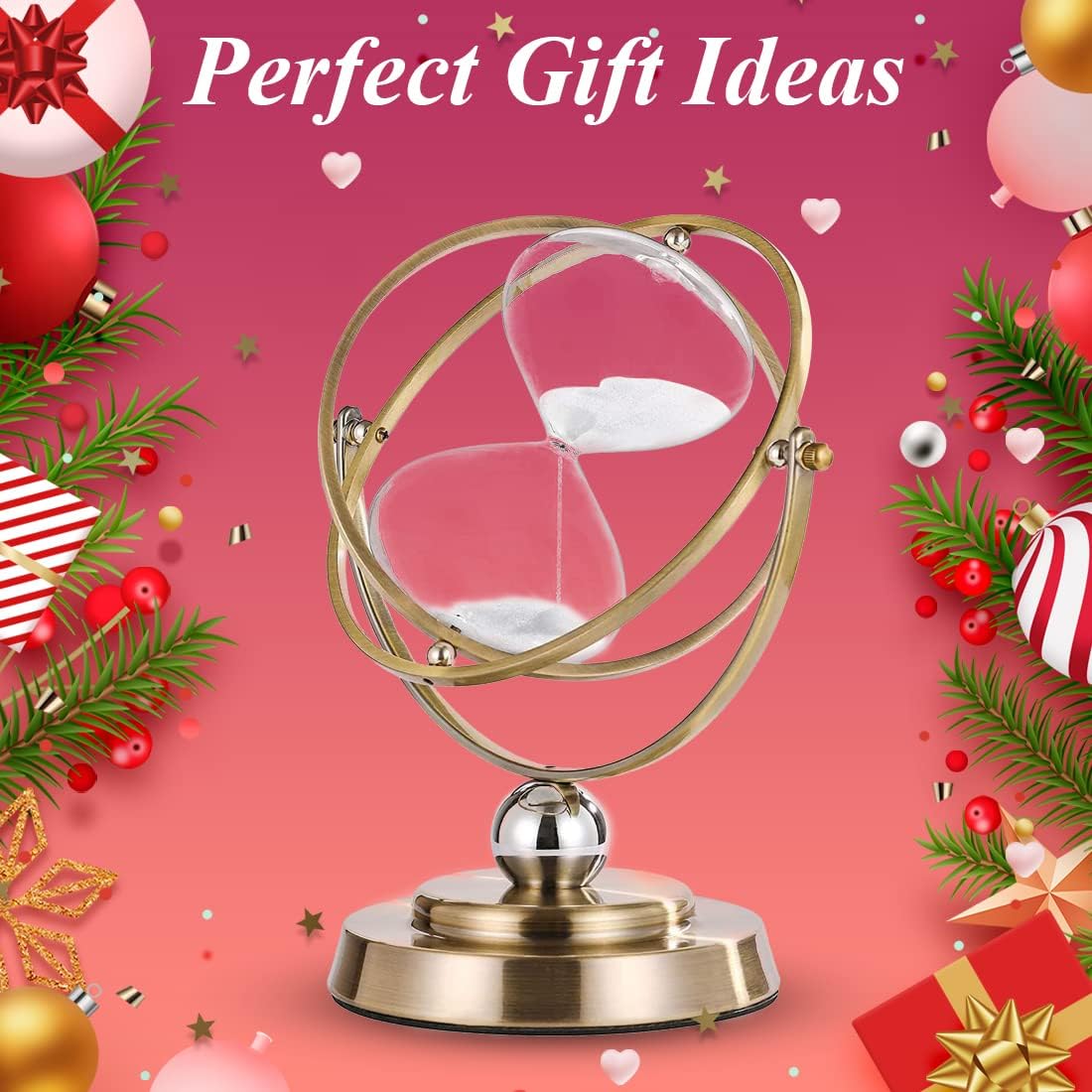 Brass Hourglass 60 Minute Sand Clock Timer