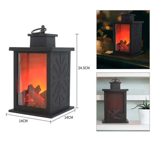 Mini fire place lantern