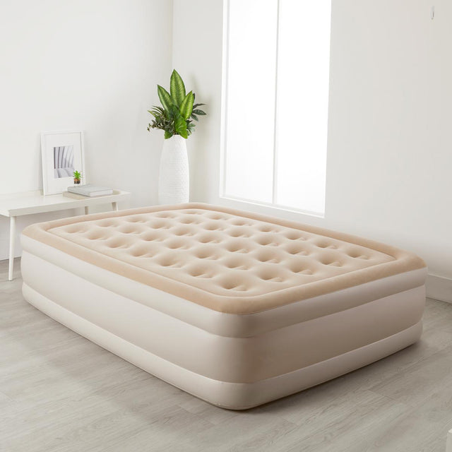 Inflatable Queen Size Airbed Mattress with in built Pump