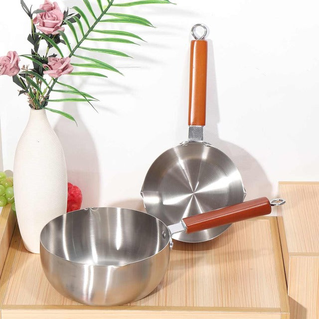2L Stainless steel non- stick calibrated Japanese Pan