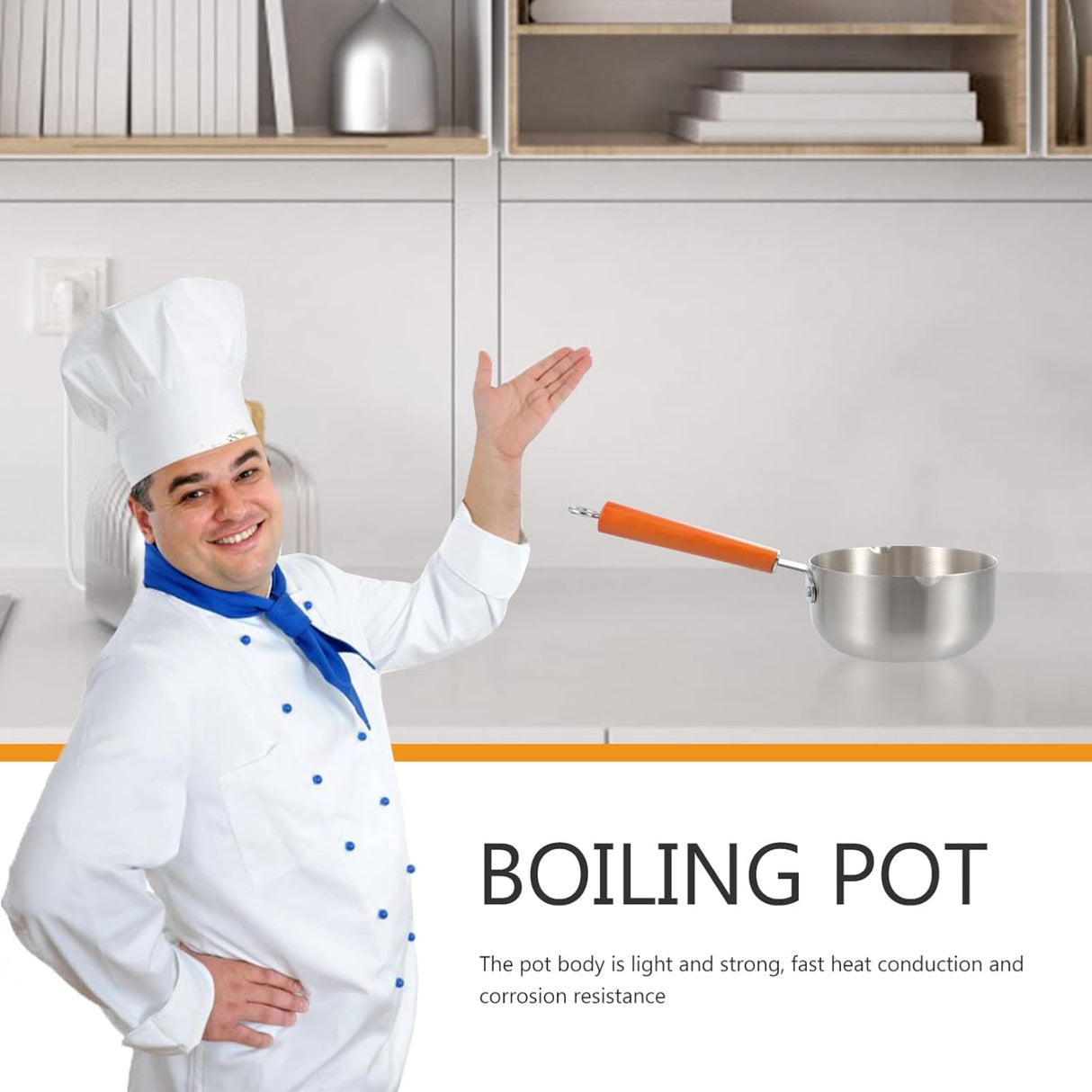 2L Stainless steel non- stick calibrated Japanese Pan