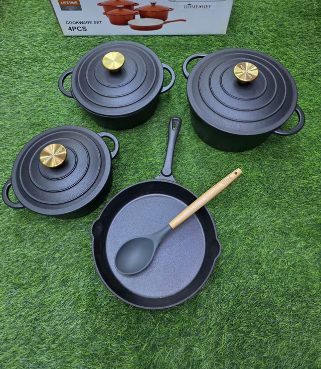 Enamel Cast iron cooking pots 7pcs set