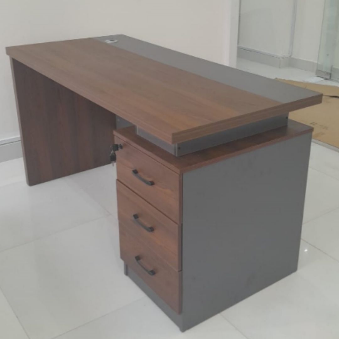 Wooden Office Desk 1.2M With 3 Drawers