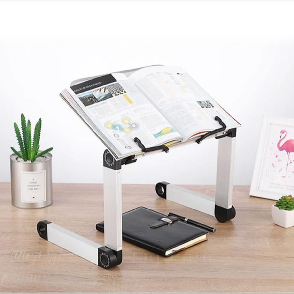 Adjustable Foldable Multi-Use Book and Laptop Table