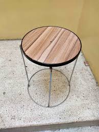 Indian home stainless steel stackable round stool.
