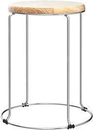 Indian home stainless steel stackable round stool.