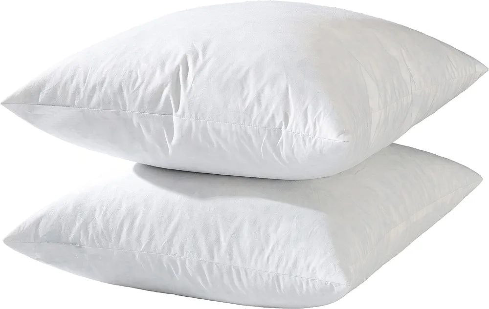 Fibre filled throw pillows 45by45 cm