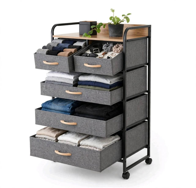 Fabric Drawer Storage Cabinet — 5 Drawer