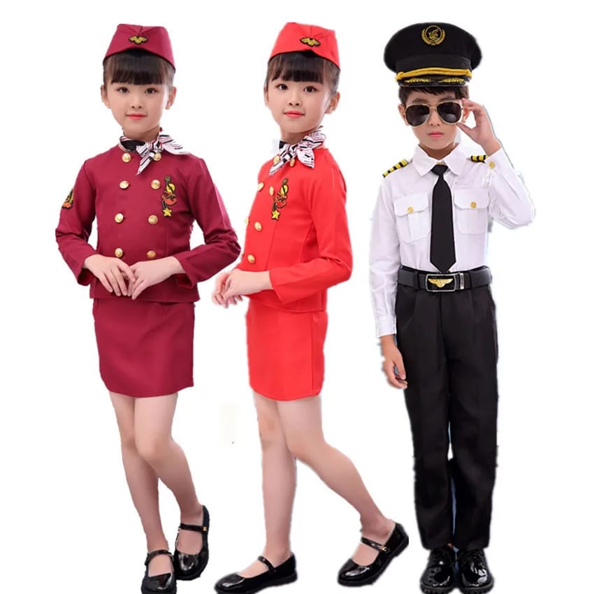Professional Children's Air Hostess cosplay costume
