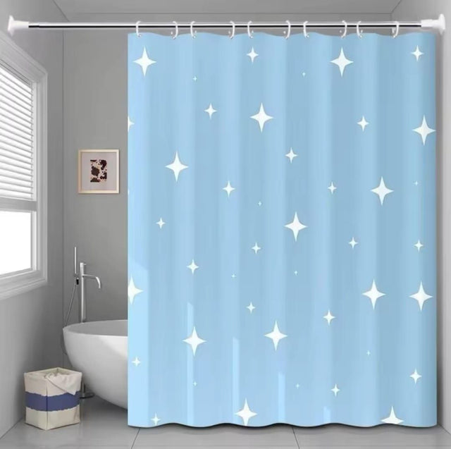 Buy waterproof shower curtains in Kenya 180x200cm with hooks