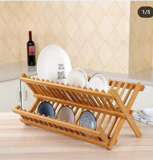 Bamboo dish rack