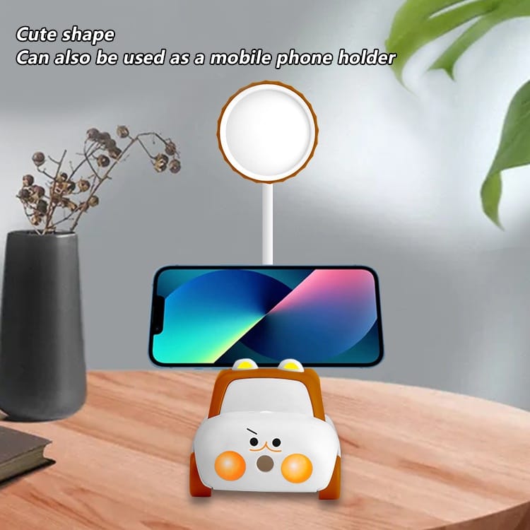 rechargeable Toy Car Study Lamp with Penholder & Sharpener