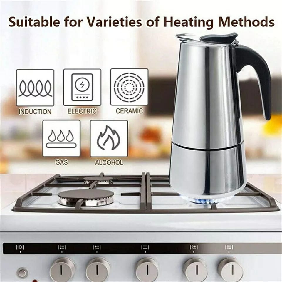 Stainless steel coffee pot