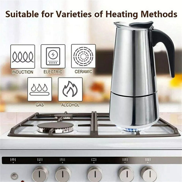 Stainless steel coffee pot