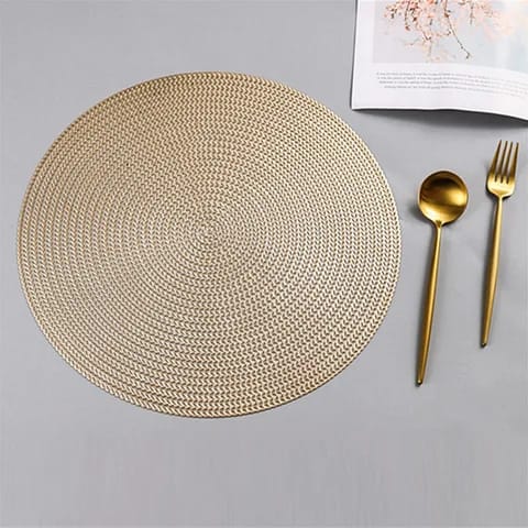 pvc non-woven table mats 6pcs