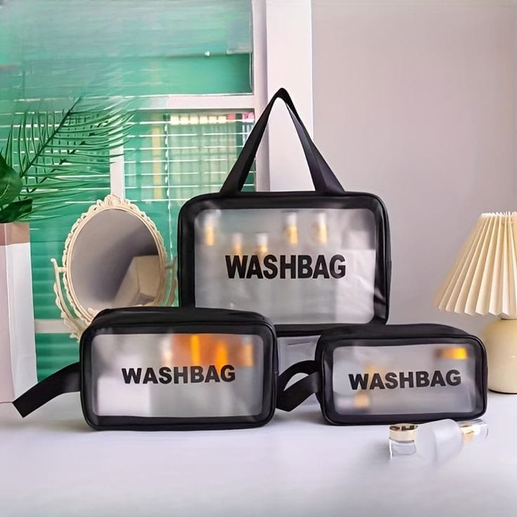 3pc wash bag pouch