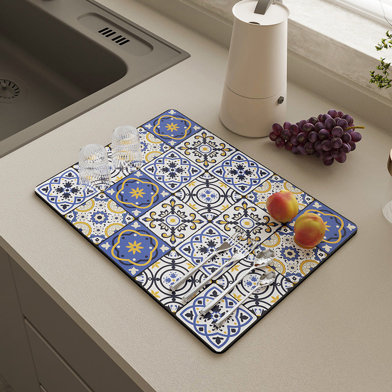 dish drying absorbent mats