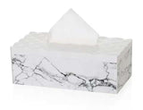 Creative Household Office Desktop Tissue Storage  Napkin Holder With Marble Printing