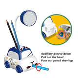 rechargeable Toy Car Study Lamp with Penholder & Sharpener