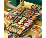 Electric BBQ Grill Pan – Multifunctional Non-Stick Griddle 68cm × 28cm grill surface